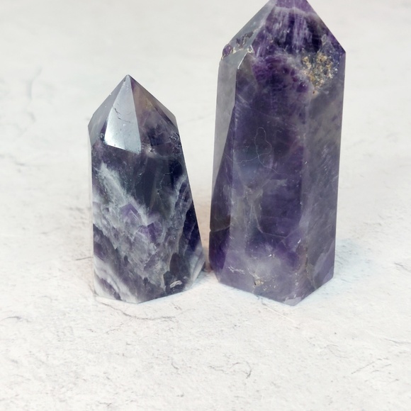 Pair of Amethyst Towers | Tranquility • Spiritual Protection • Divine Alignment - Picture 4 of 5